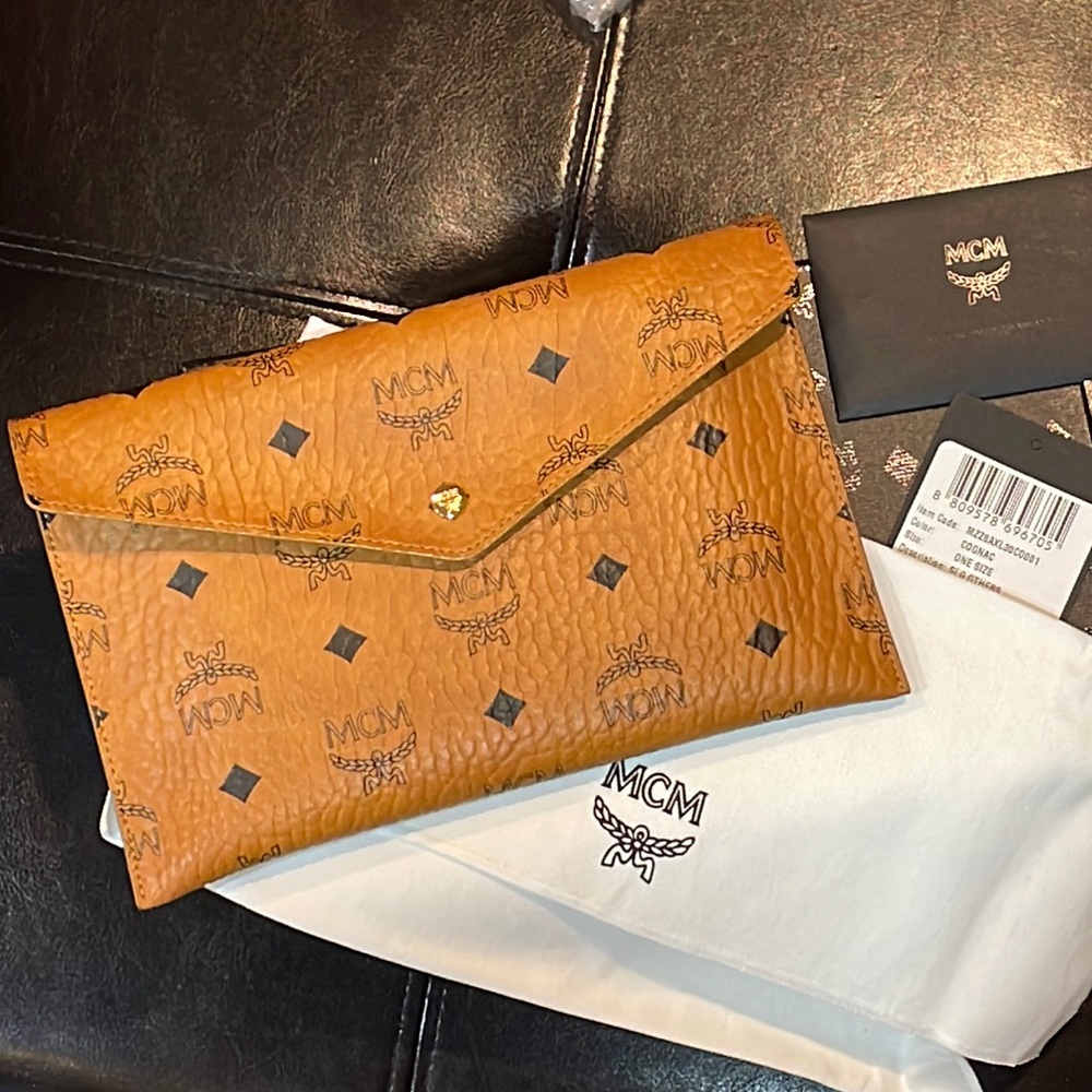 Authentic New MCM clutch pouch